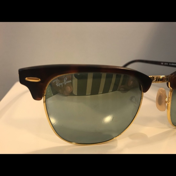 Rayban Clubmaster Blue/Silver Polarized Lense main image 5